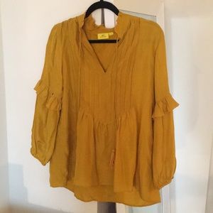 Roller Rabbit marigold blouse